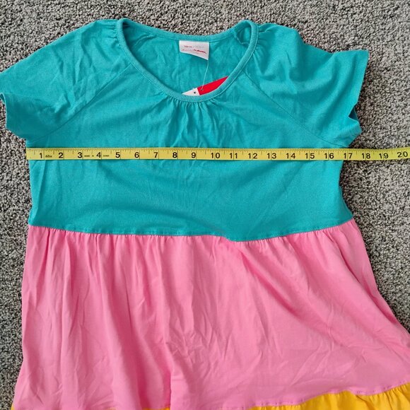 Hannah Anderson Rainbow Dress 14-16 New With Tag! - Picture 7 of 10